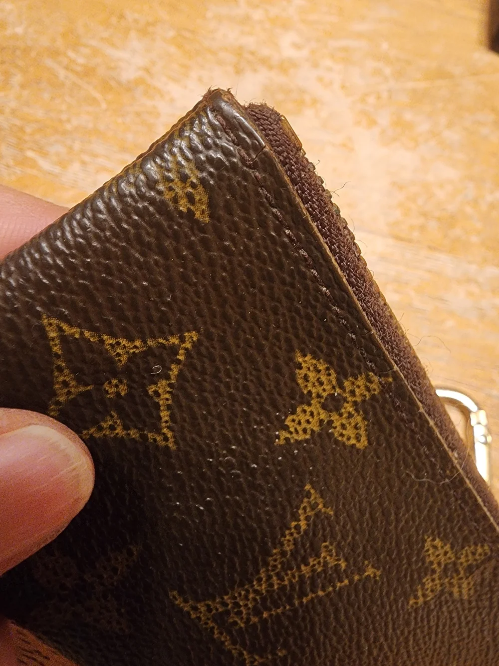 Louis Vuitton Monogram Key Pouch (Pochette Clés), classic brown monogram
